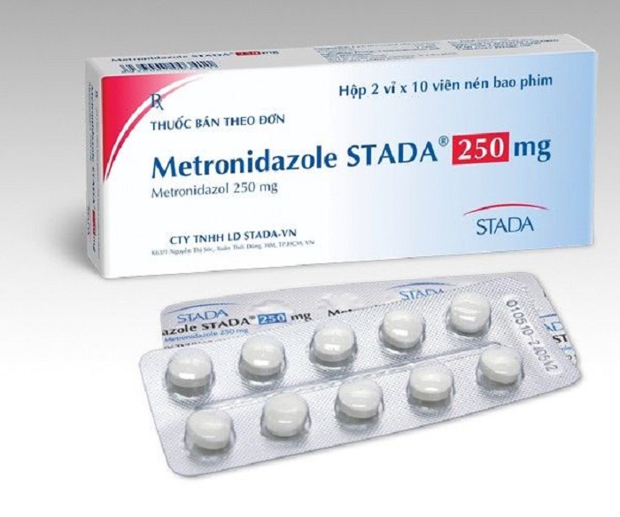 Thuốc metronidazol 250 mg vỉ 10 viên